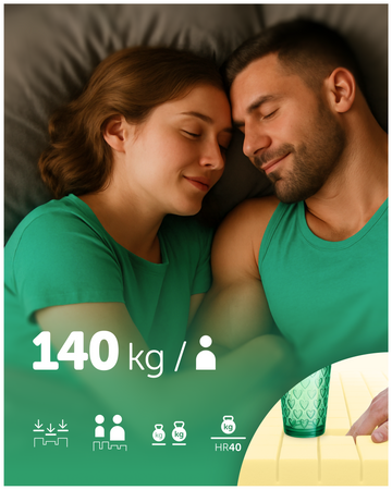 Materac 200x200 Fizjomax® Adult Poleca Mama Fizjoterapeuta