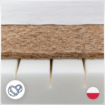 Materac 60x120 do łóżeczka Kokosowy