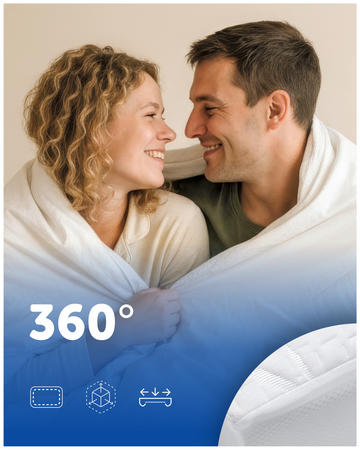 Ochraniacz na materac 100x200x25 Harmoony wodoodporny bambusowy