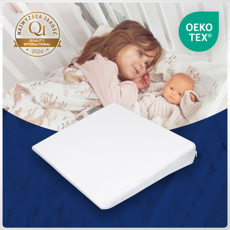 Poduszka Klin do Kołyski Antyrefluksowa dla Niemowląt 38x39x7