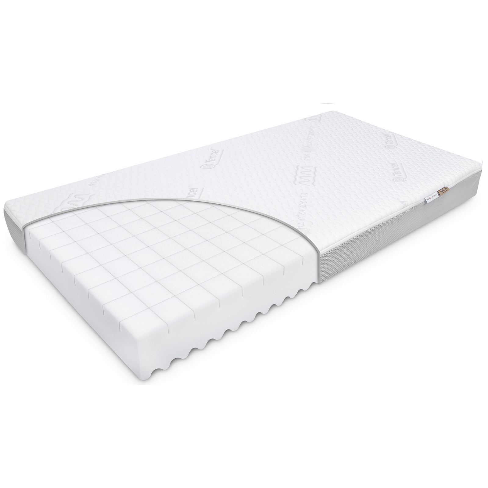 Materac 60x120 do łóżeczka z woskiem swolniającym wchłanianie cieczy