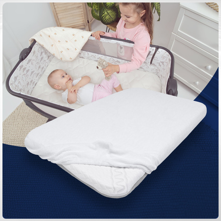 Prześcieradło do Dużej Dostawki lub Kołyski Dopasowane z Gumką na Materac