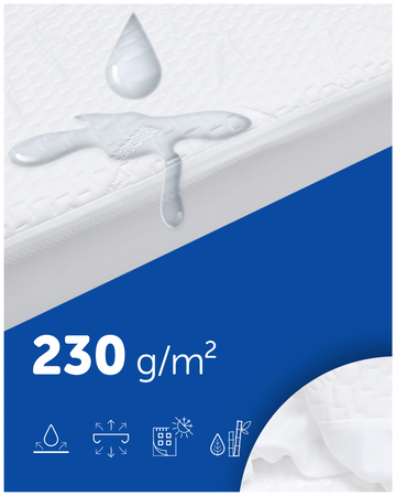 Ochraniacz na materac 80x180 Harmoony wodoodporny bambusowy