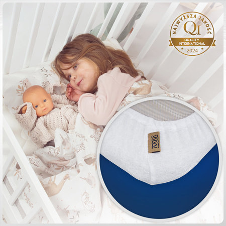 Prześcieradło do Dużej Dostawki lub Kołyski Dopasowane z Gumką na Materac