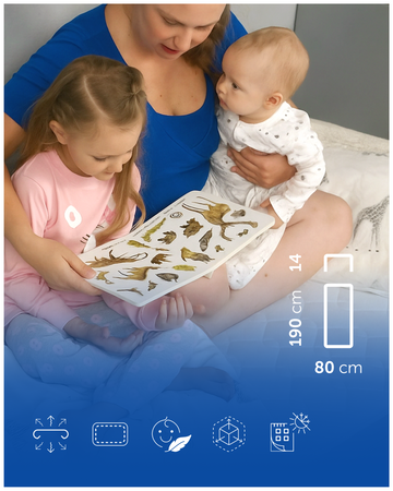 Prześcieradło Harmoony do łóżka 80x190 bawełniane z gumką