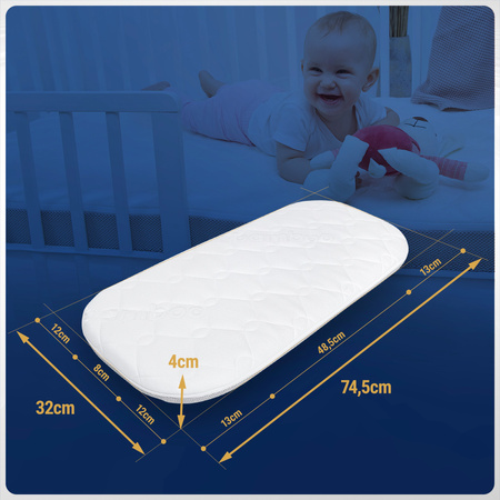 Materac 74,5x32 do gondoli wózka Piankowy