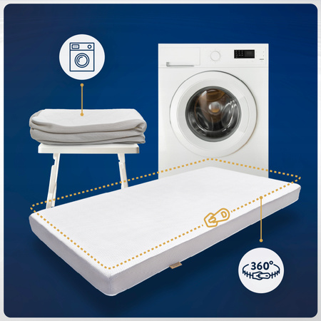 Materac 70x140 do łóżeczka z woskiem swolniającym wchłanianie cieczy