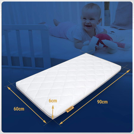 Materac 90x60 do kołyski Piankowy