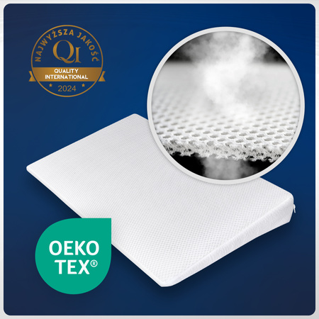 Poduszka Klin do Łóżeczka Antyrefluksowa dla Niemowląt 60x38x7