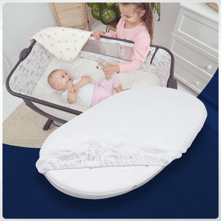 Prześcieradło do Gondoli Wózkowej Dopasowane z Gumką na Materac