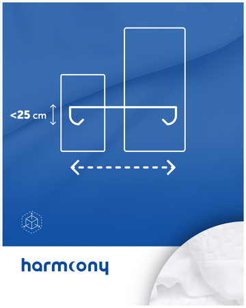 Ochraniacz na materac 80x200x25 Harmoony wodoodporny bambusowy