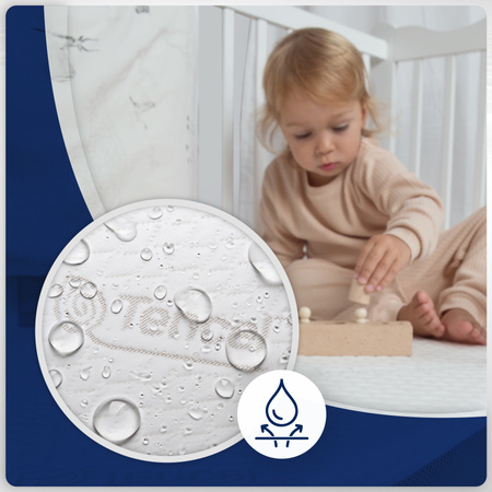 Materac 60x120 do łóżeczka z woskiem swolniającym wchłanianie cieczy