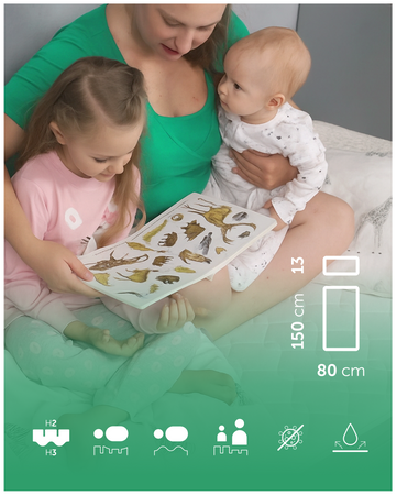 Materac 150x80 Fizjomax® Junior Poleca Mama Fizjoterapeuta