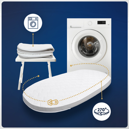 Materac do Łóżeczka Waldin 7w1 Duży 122x73 Wysokoelastyczny